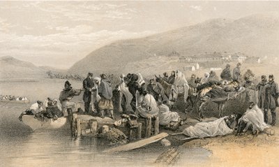 Embarquement des malades à Balaklava - William Crimea Simpson